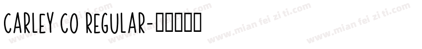 Carley Co Regular字体转换